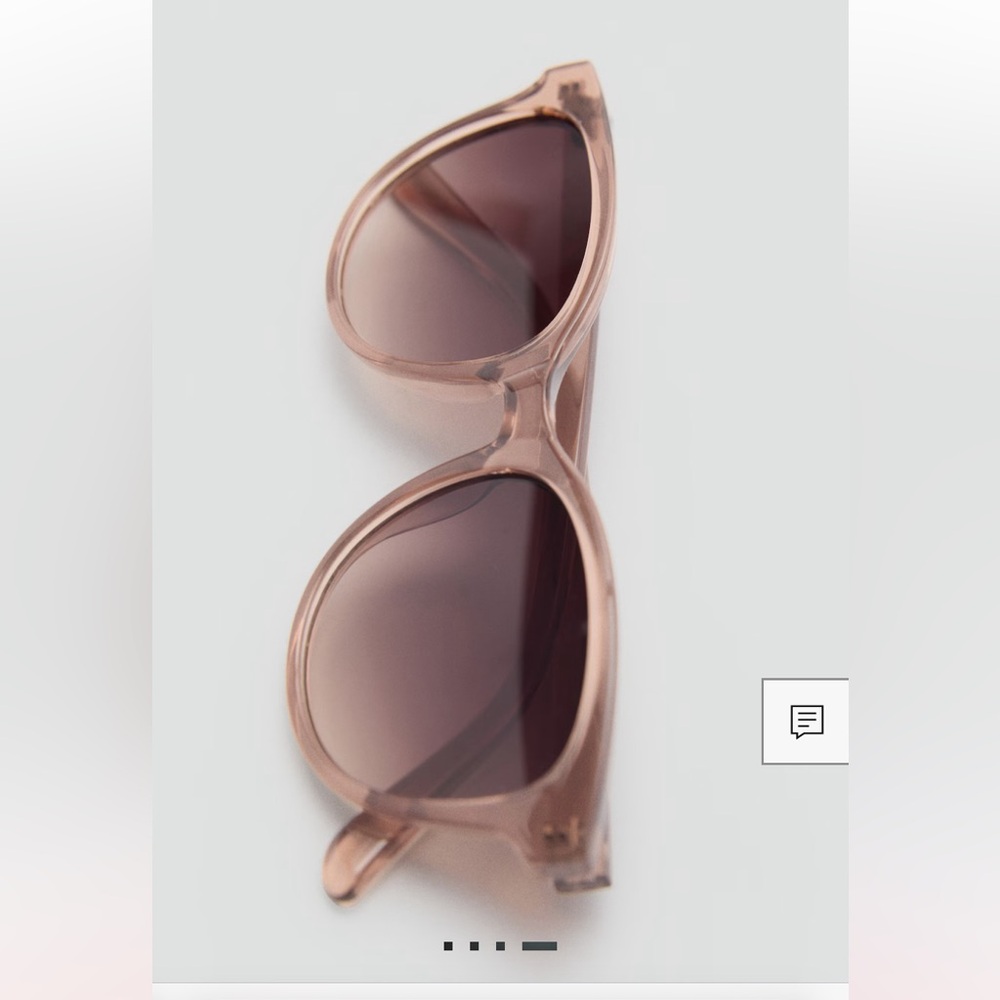 Mango Blush Pink Round-Edge Sunglasses - Picture 3 of 3